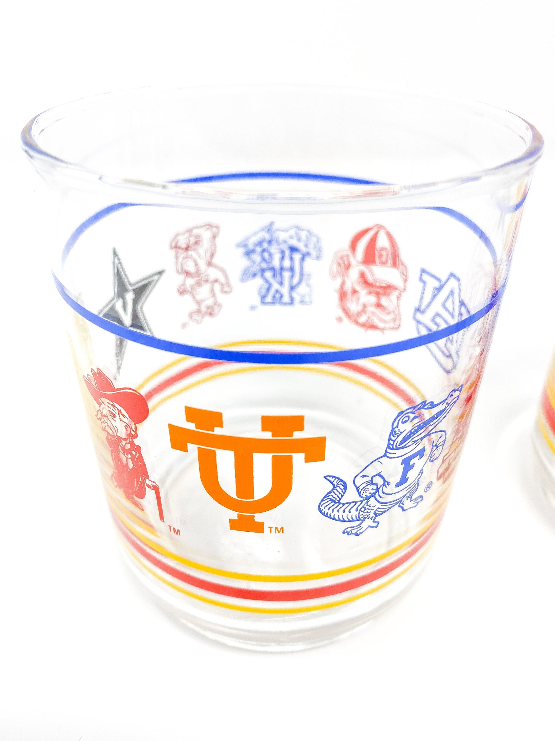 Vintage SEC Lowball Glasses - Southeastern Conference