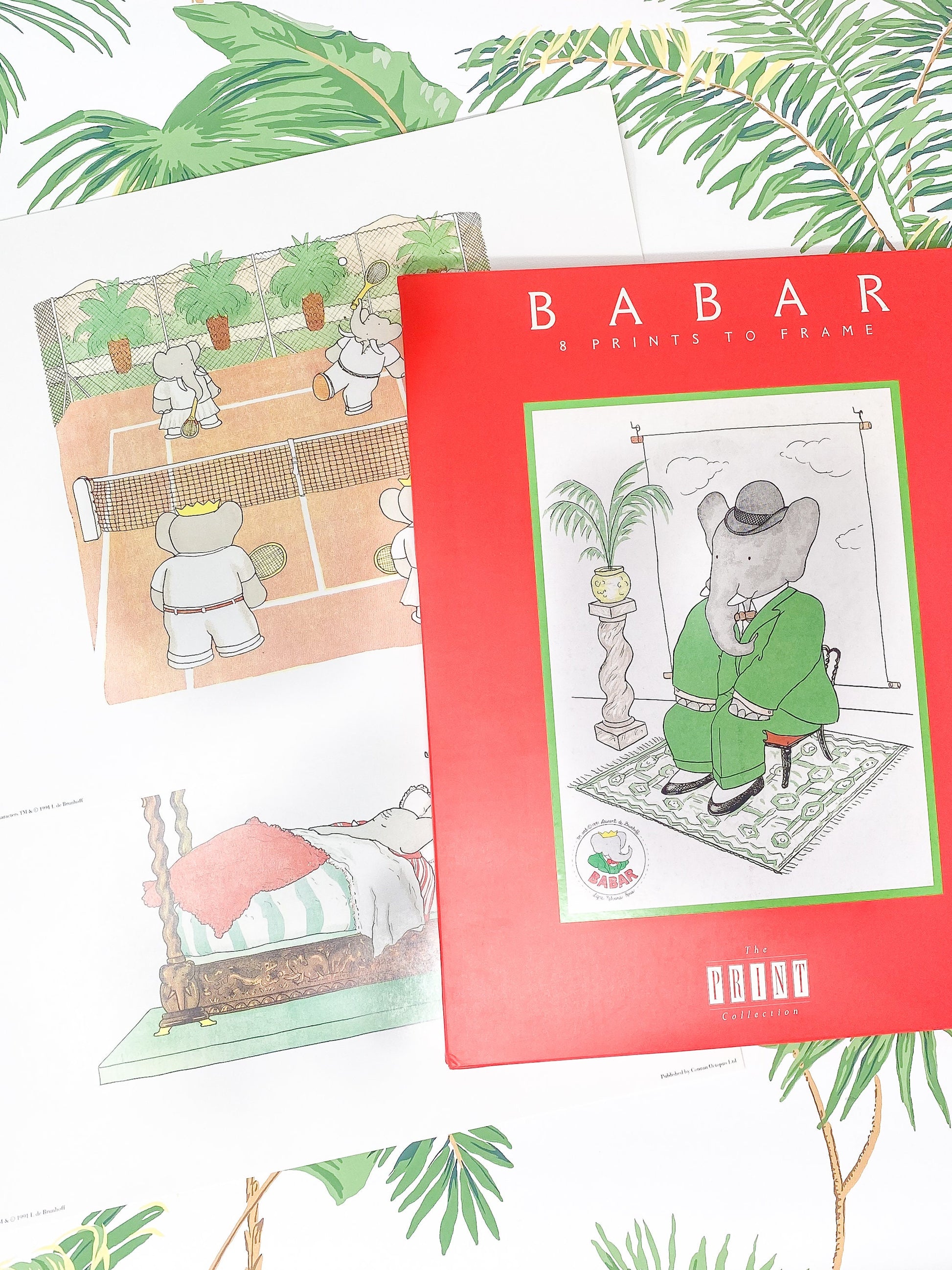 Rare Vintage Babar the Elephant Prints, 11x14"