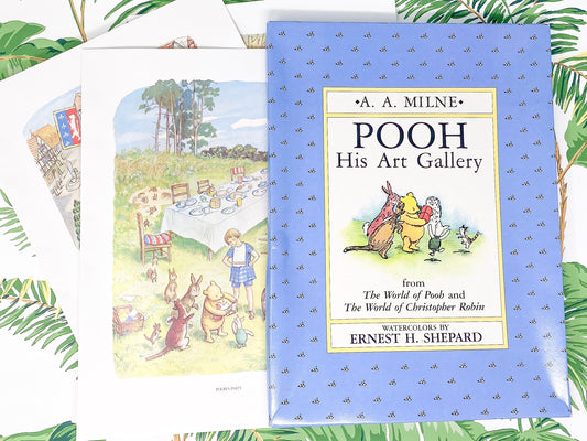 Vintage Winnie the Pooh Watercolor Prints - 11" x 14"