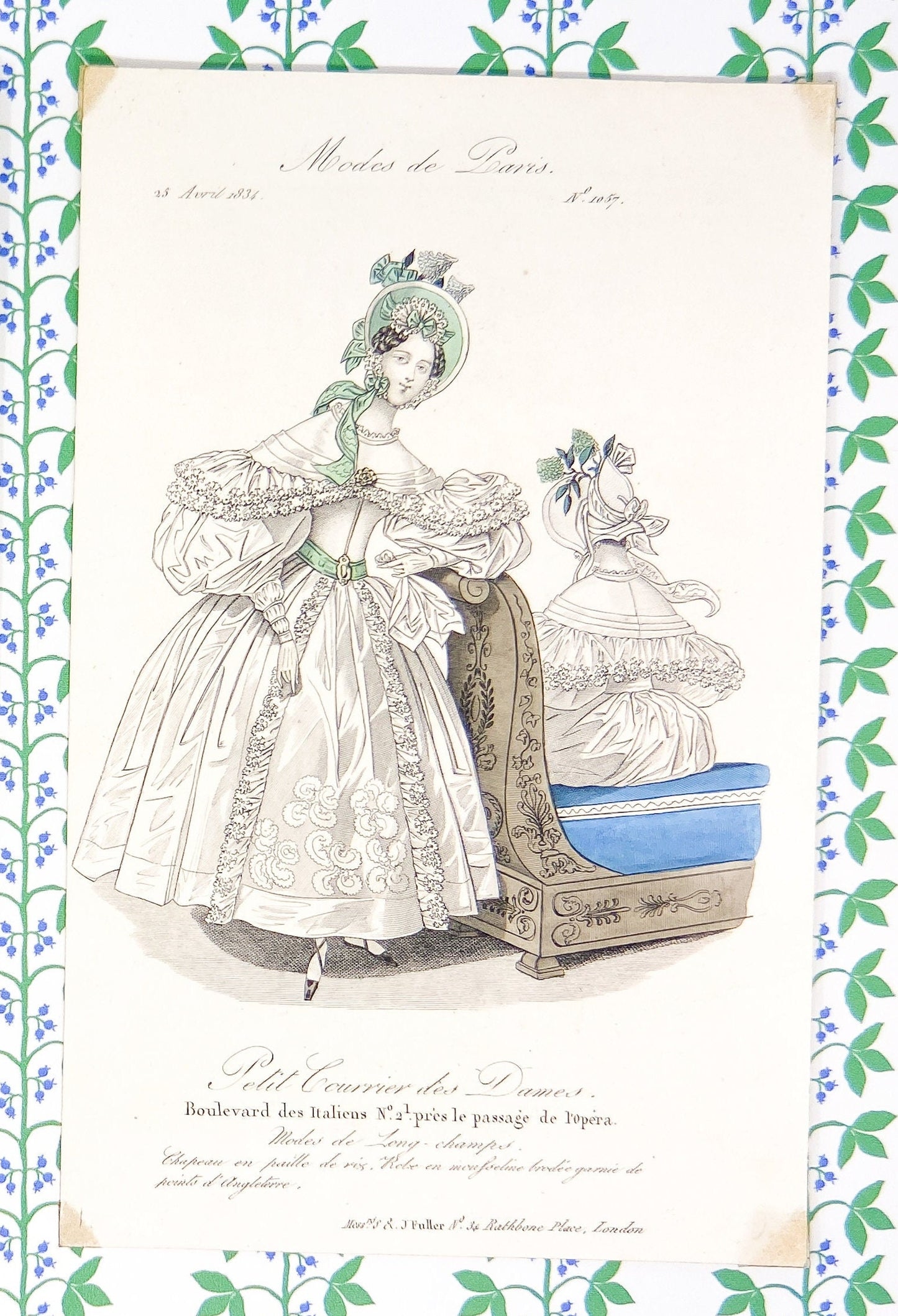 Antique Fashion Plates from Modes De Paris