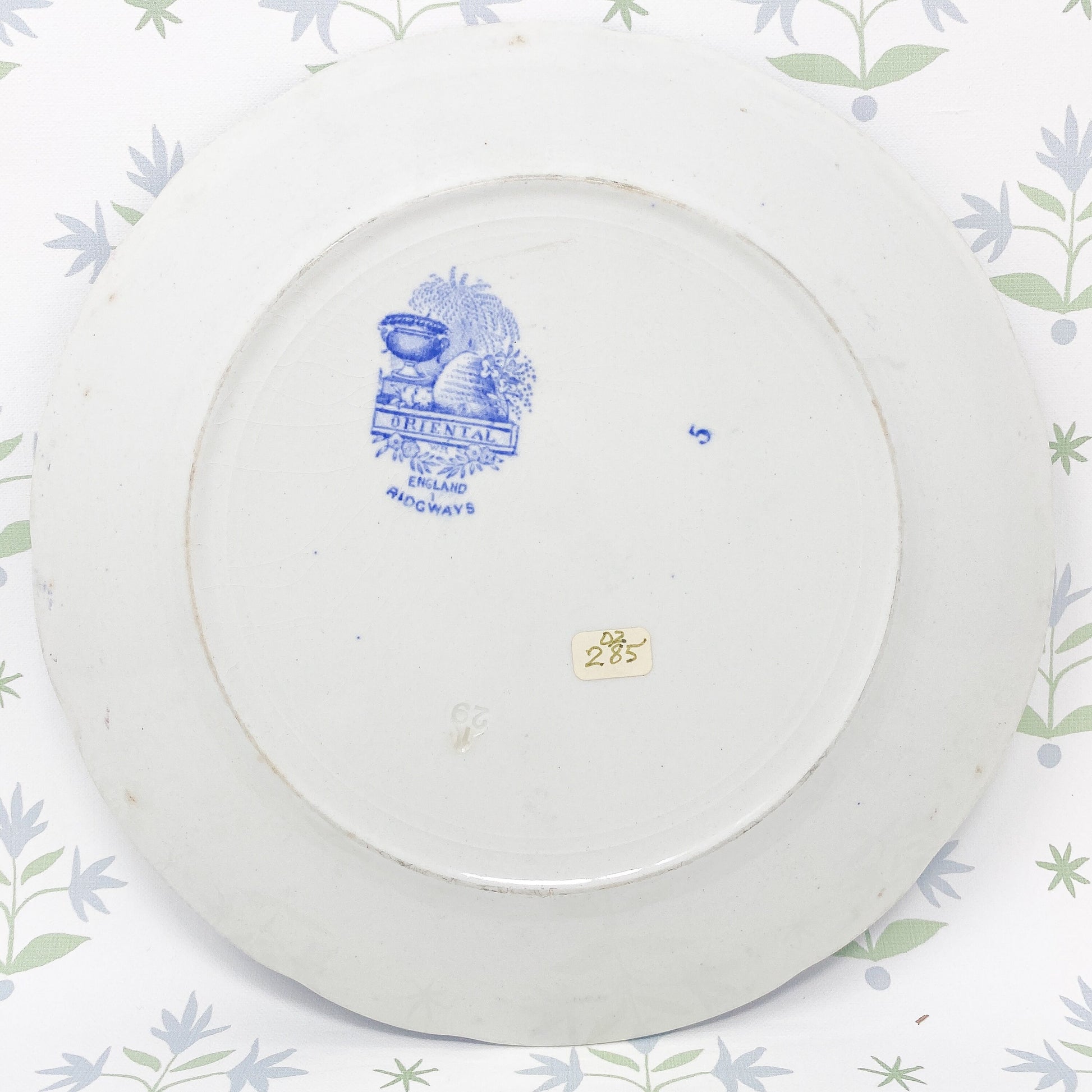 Antique Ridgway Oriental 9" Dinner Plate c. 1890