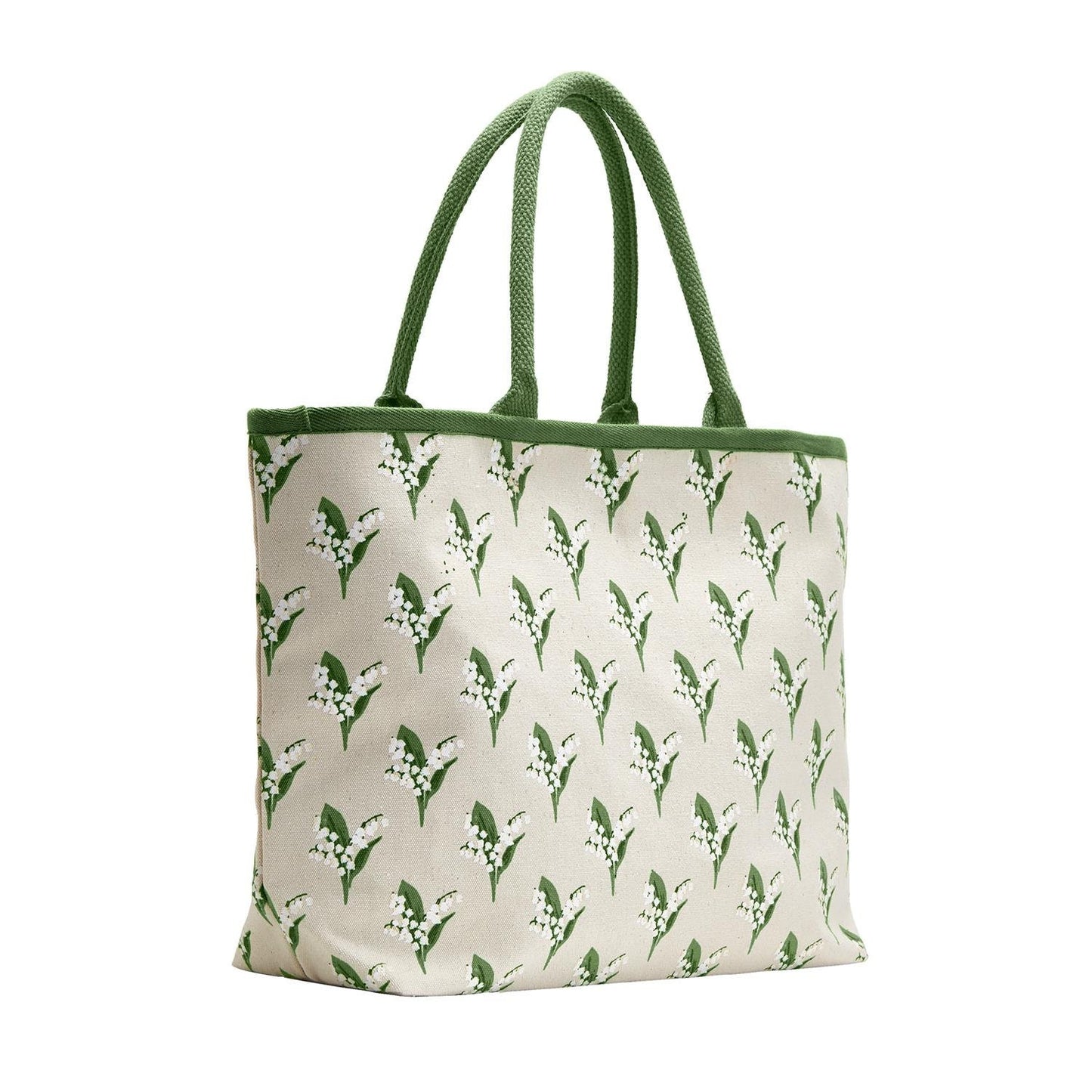 Lily of the Valley Painted Cotton Tote Bag