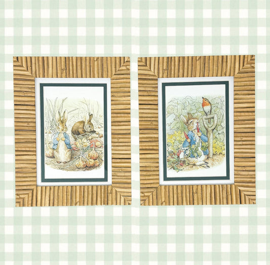 Pair of Vintage Peter Rabbit Framed Prints