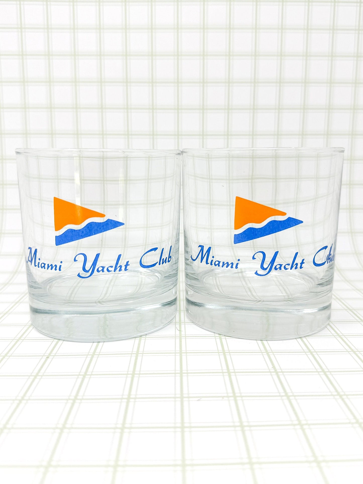 Miami Yacht Club Lowball Cocktail Glasses