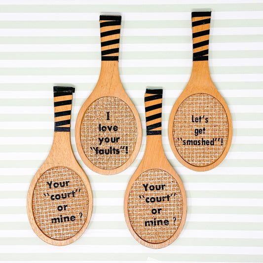 Vintage Tennis Racquet Coasters