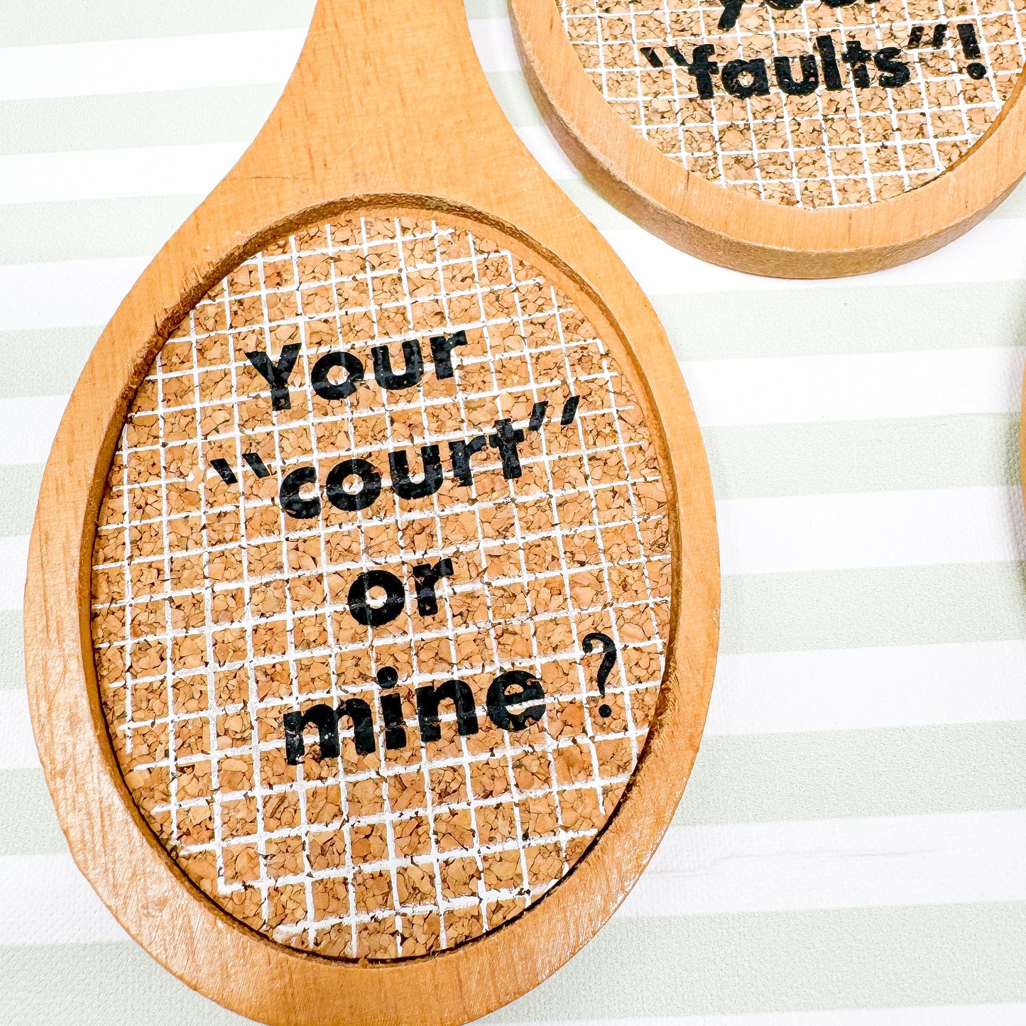 Vintage Tennis Racquet Coasters