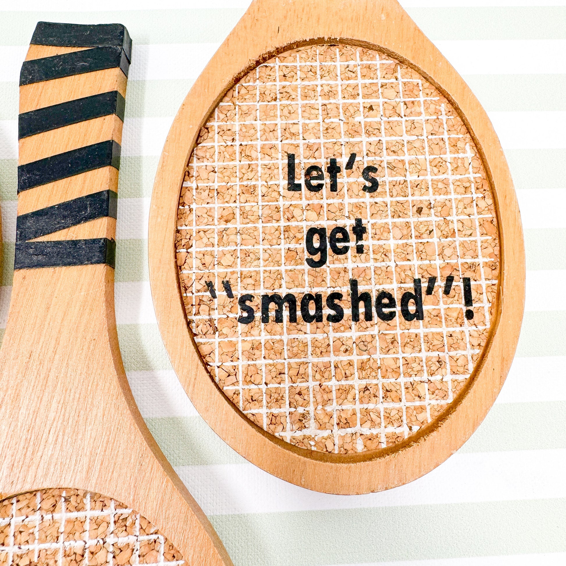 Vintage Tennis Racquet Coasters