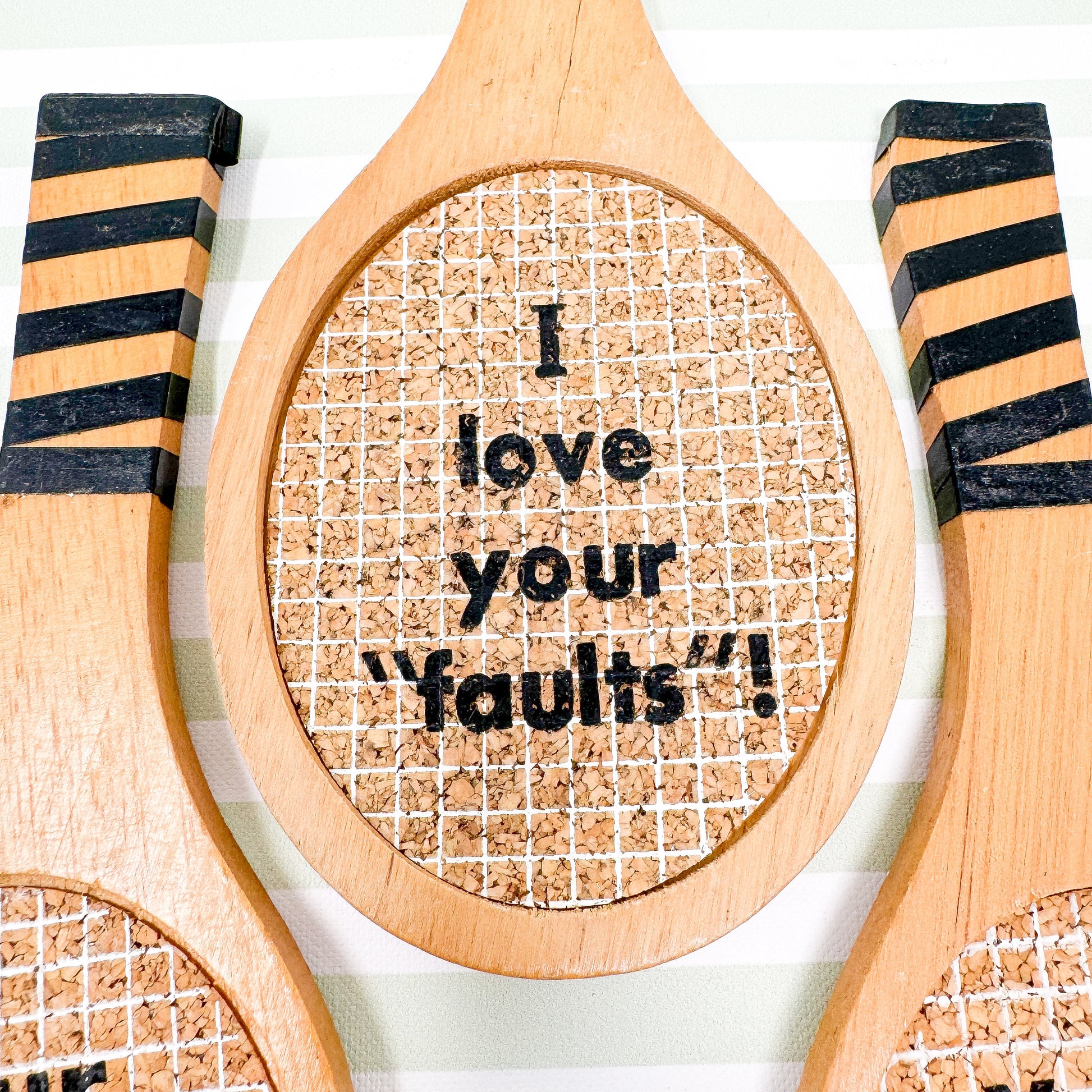 Vintage Tennis Racquet Coasters