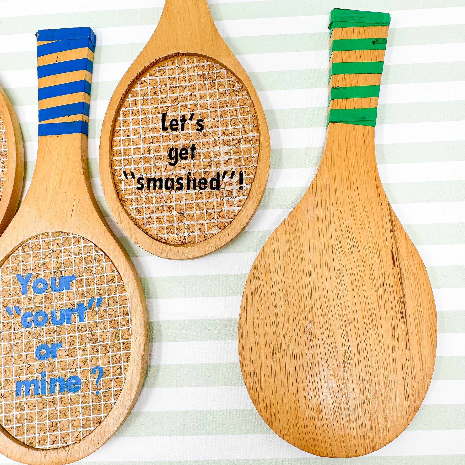 Vintage Tennis Racquet Coasters