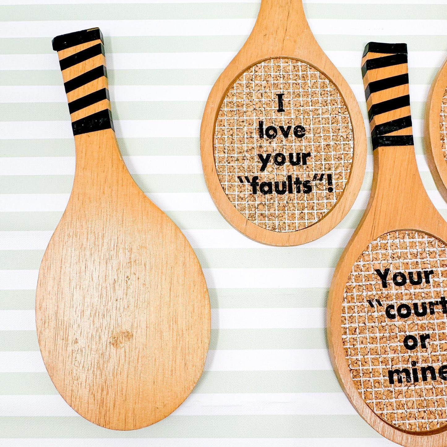 Vintage Tennis Racquet Coasters