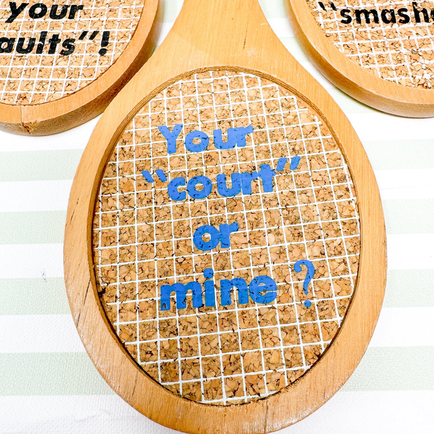 Vintage Tennis Racquet Coasters