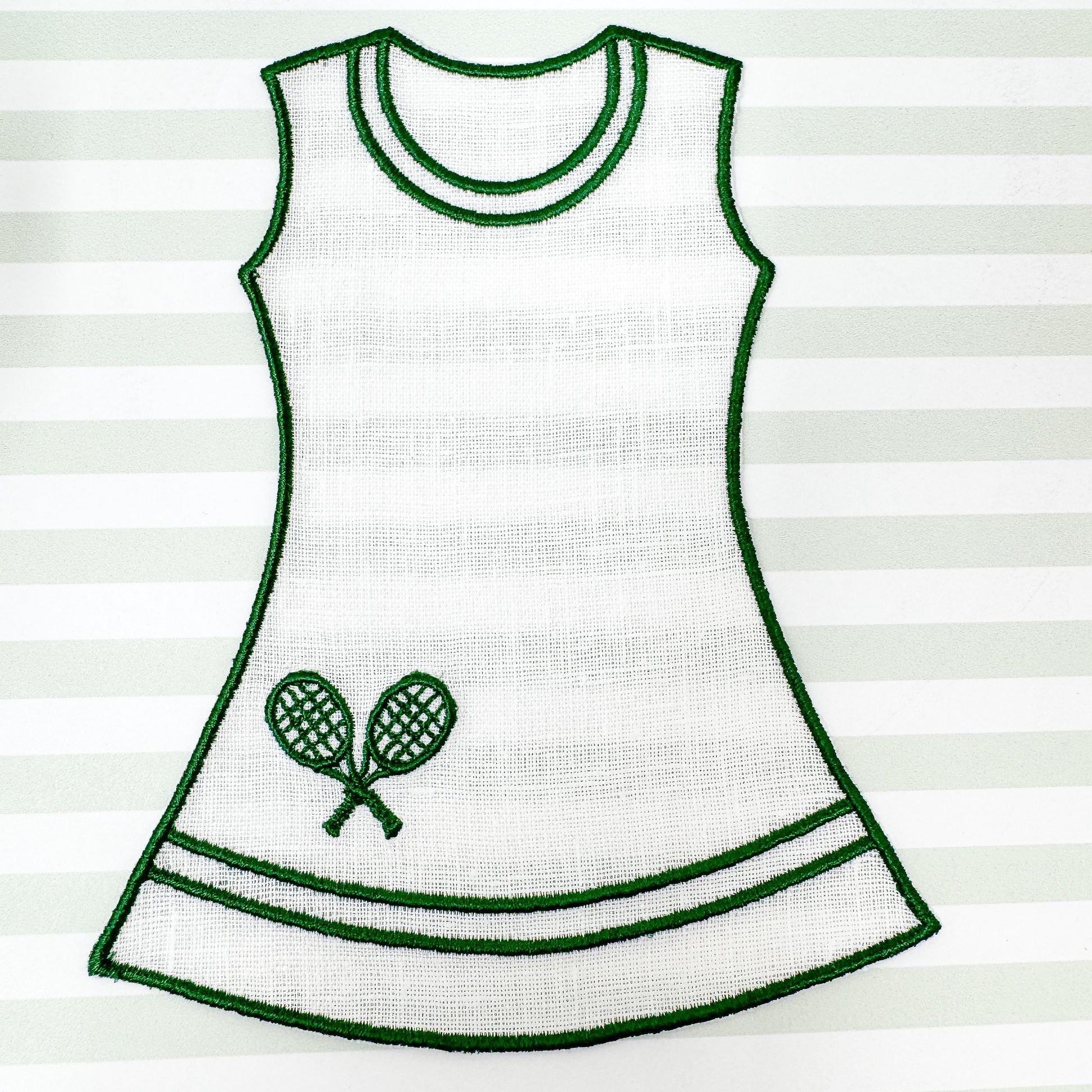 Tennis Dress Linen Cocktail Napkins - Set of 4