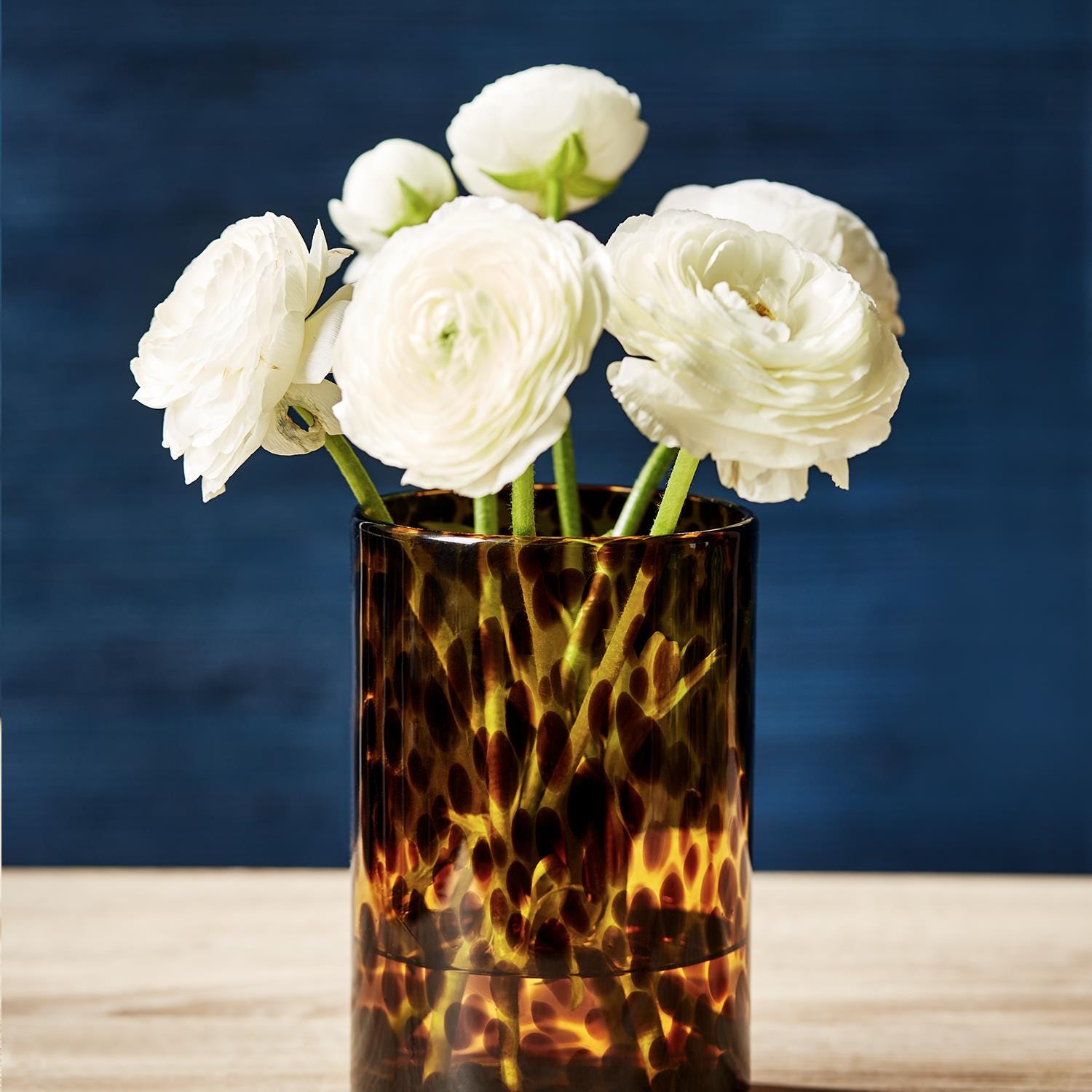 Glass Tortoiseshell Pattern Vases