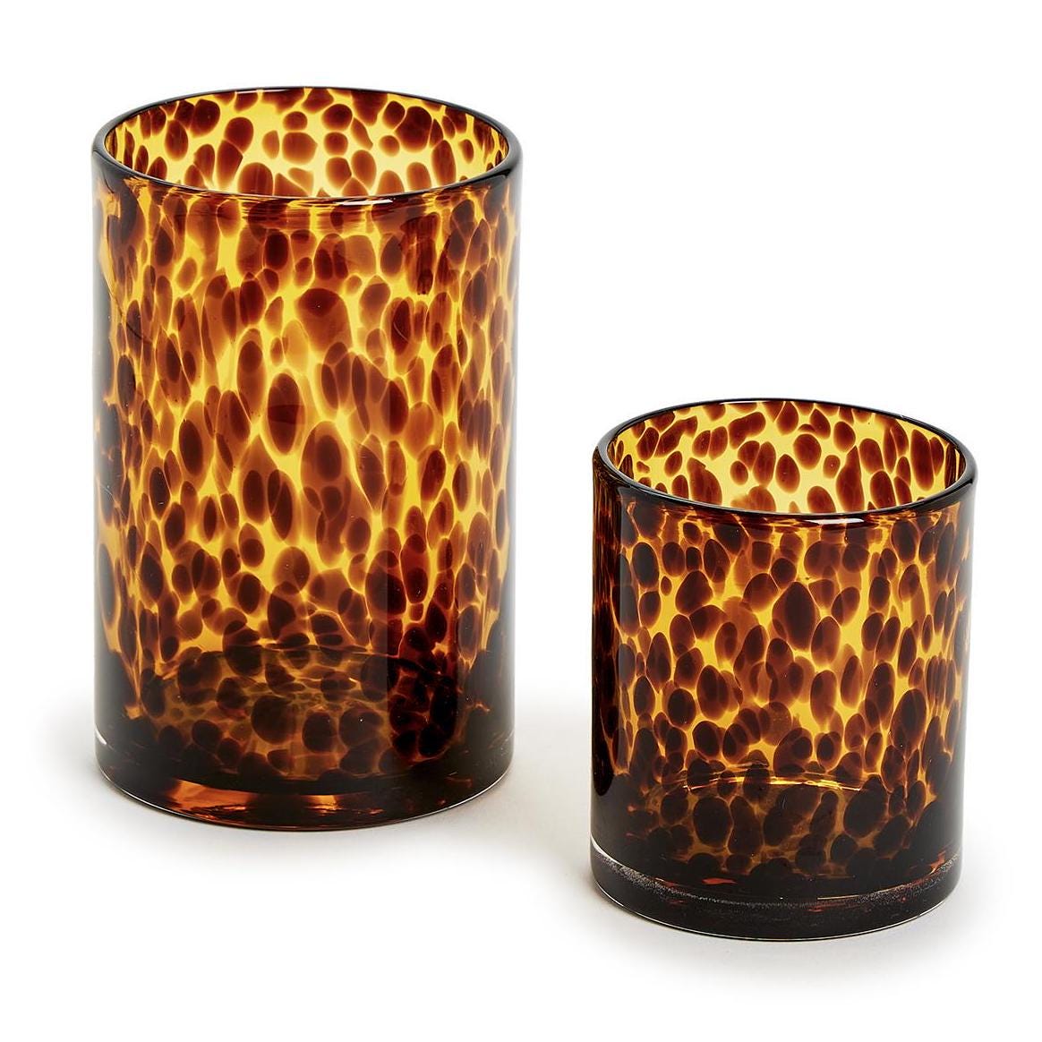 Glass Tortoiseshell Pattern Vases