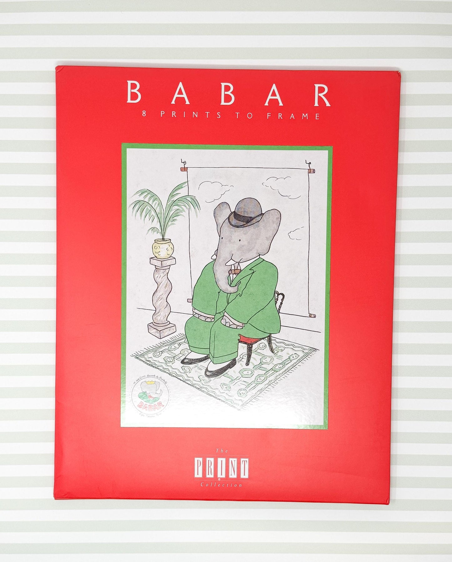 Vintage Babar the Elephant Prints, 11x14", Sitting Room