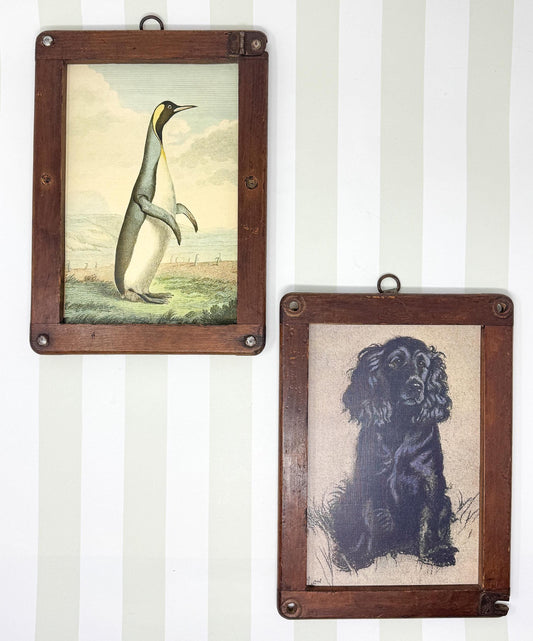 Antique Tennis Racket Wood Press Picture Frames