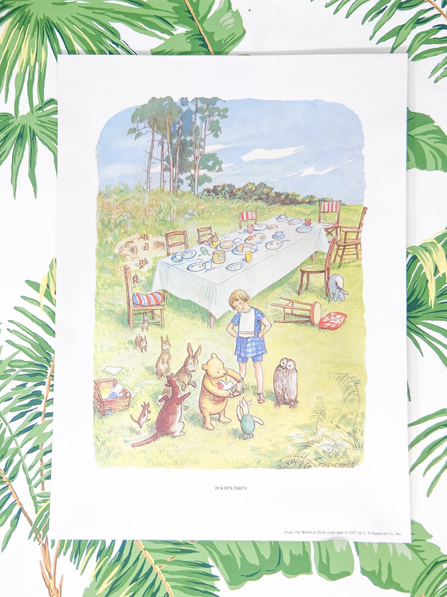 Vintage Winnie the Pooh Watercolor Prints - 11" x 14"