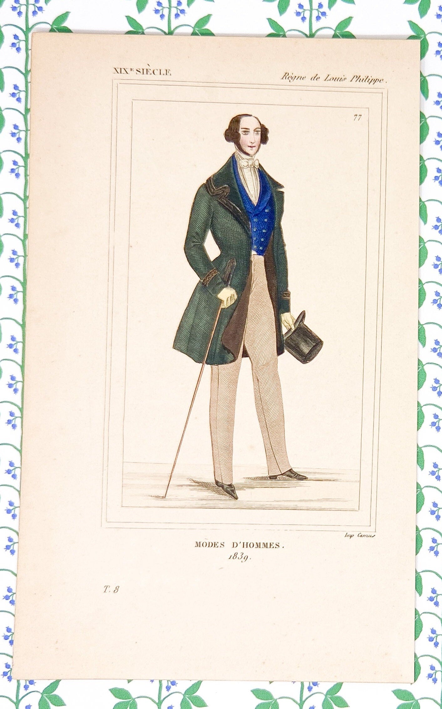 Antique French Fashion Plates from "Historical Costumes of France"
