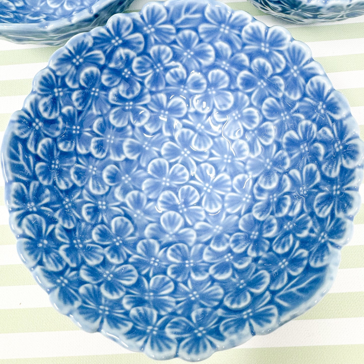 Set of 3 Blue Hydrangea Tidbit Bowls