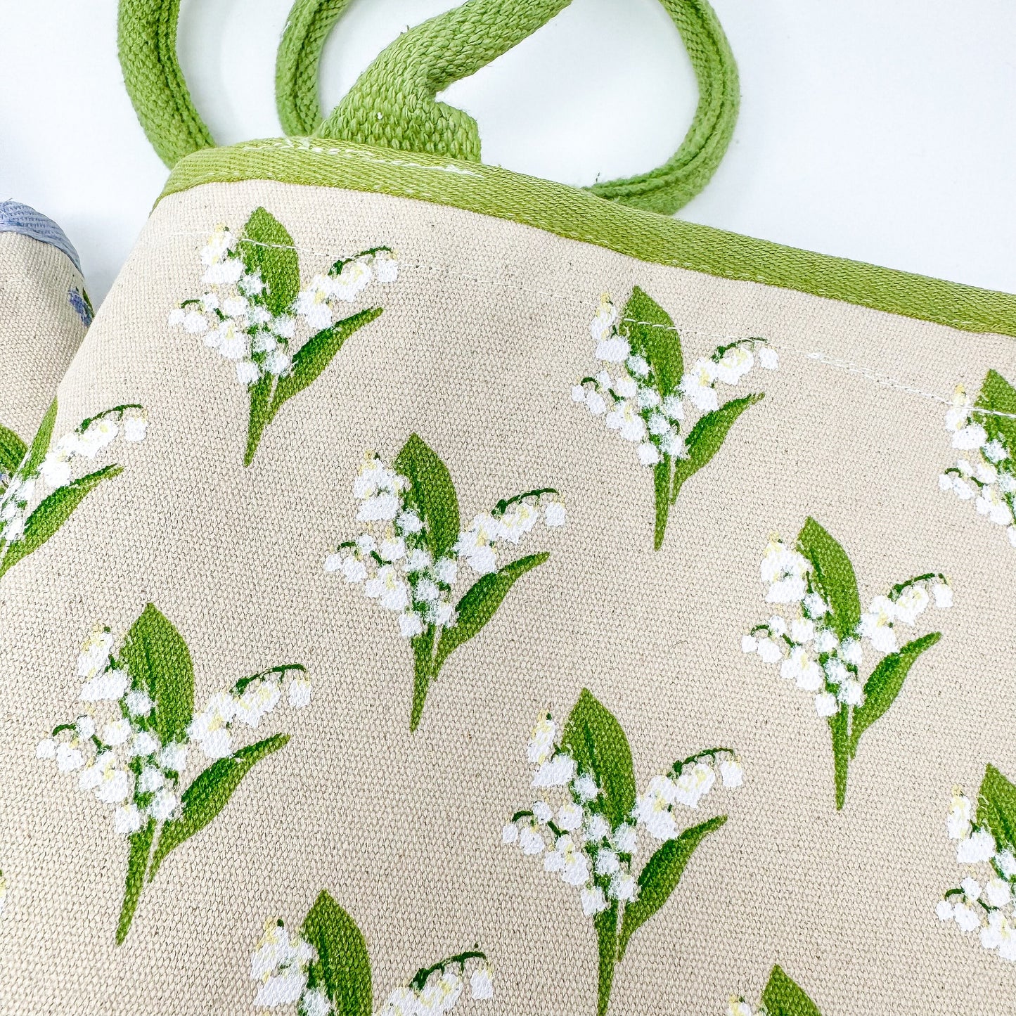 Lily of the Valley Painted Cotton Tote Bag